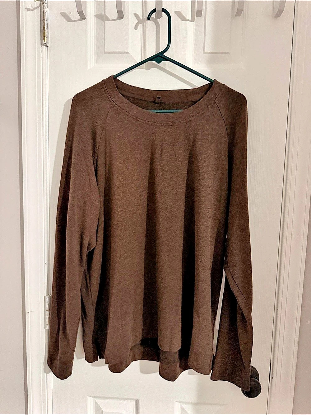 Lou & Grey SignatureSoft Crew Neck Pullover Chocolate Brown XL